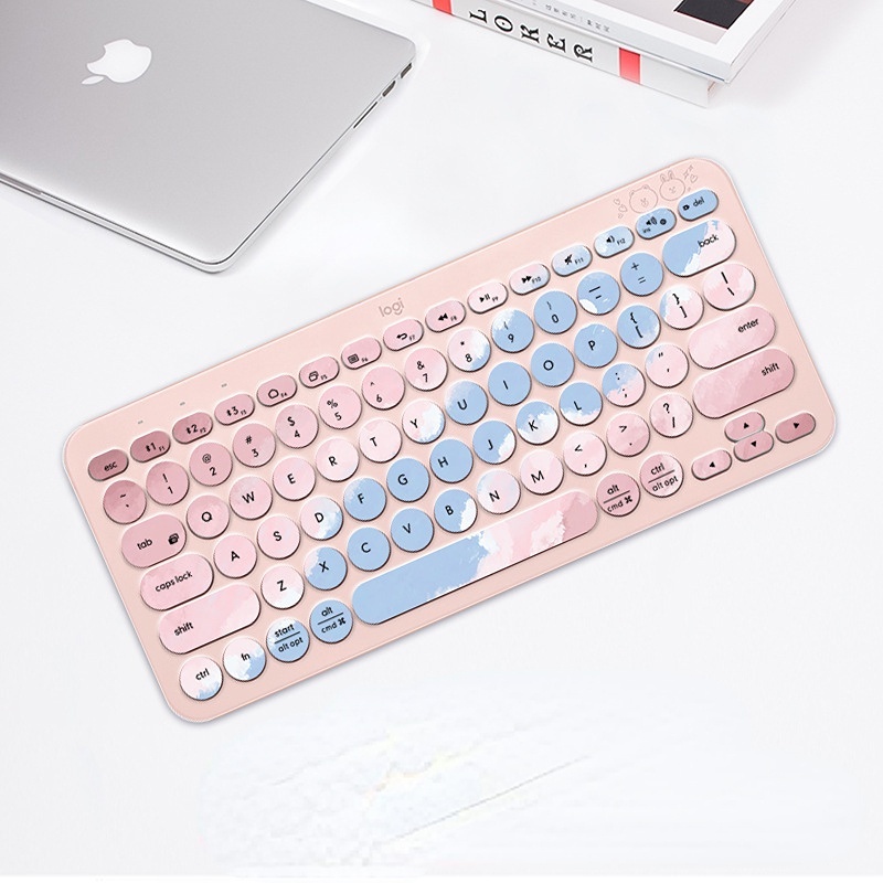 Cover Pelindung Keyboard Motif Kartun Untuk Logitech K380 K480