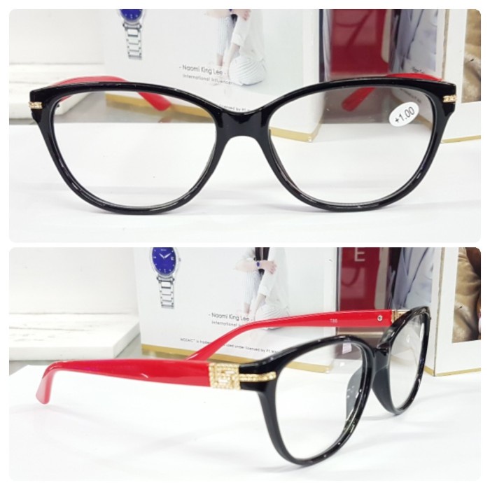 Kacamata Baca Pria dan wanita Model CAT EYE TERBARU LENSA JERNIH BAHAN HALUS [BT86]
