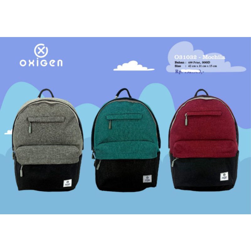 Tas ransel sekolah tas punggung merk "Oxigen" original