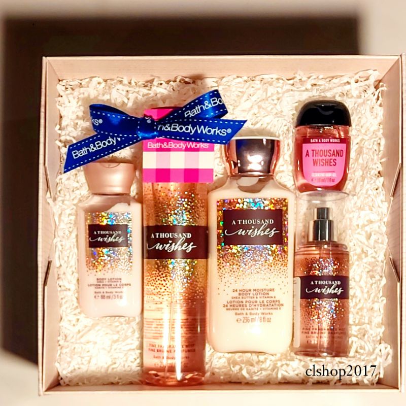 BBW A THOUSAND WISHES GIFT SET PAKET BATH &amp; BODY WORKS ATW