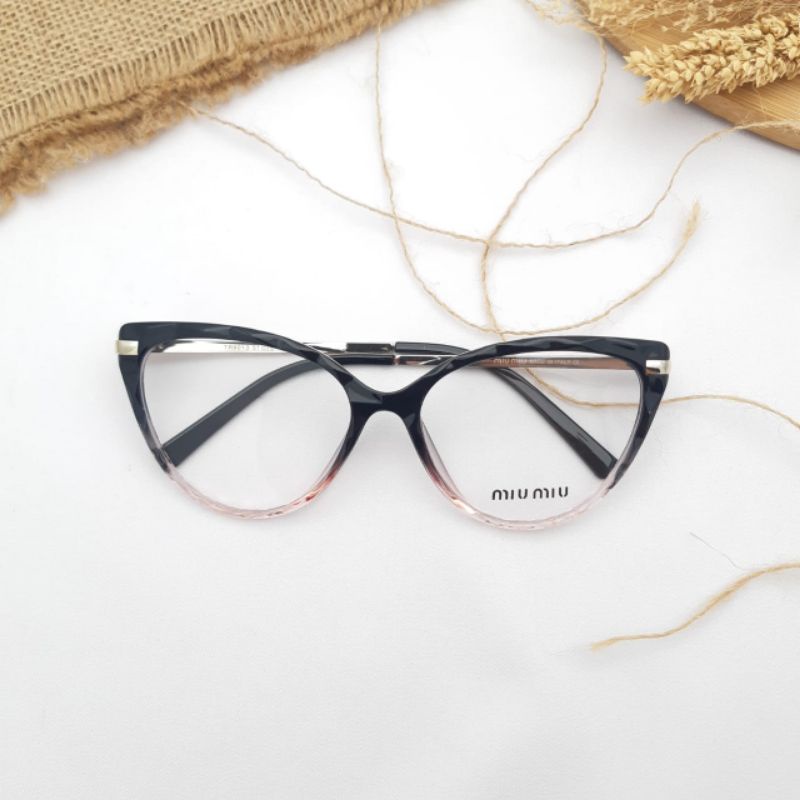 Frame Kacamata CAT EYE BISA Minus Plus Photocromic kualitas Optik