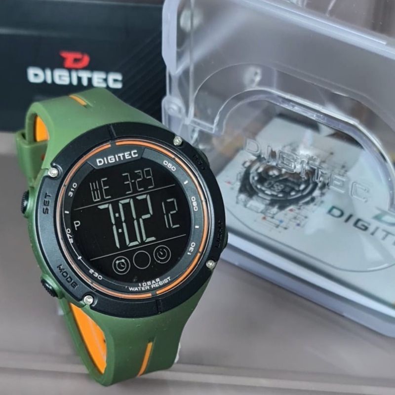 Jam tangan pria digitec DG 5033T original digital 10bar water resistant