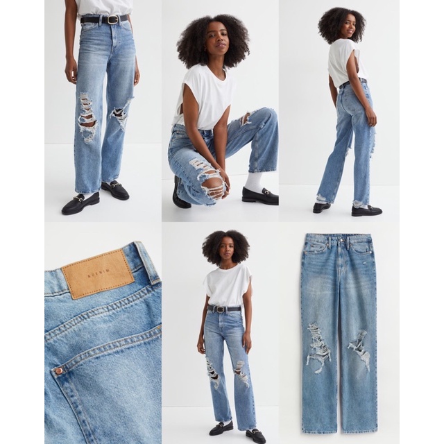 H&amp;M Mom Jeans Ripped