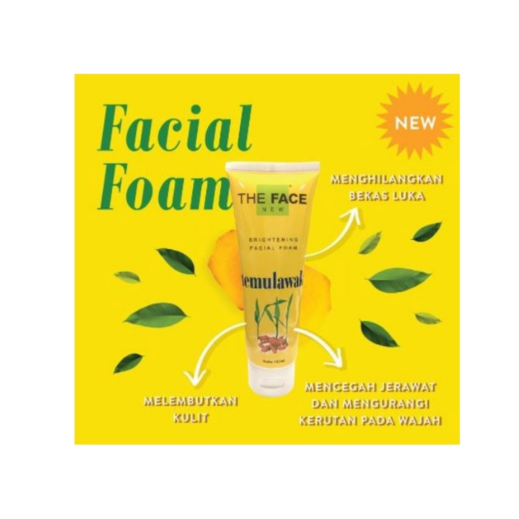 THE FACE TEMULAWAK Brightening Facial Foam 100ml - Amaze_Kosmetik