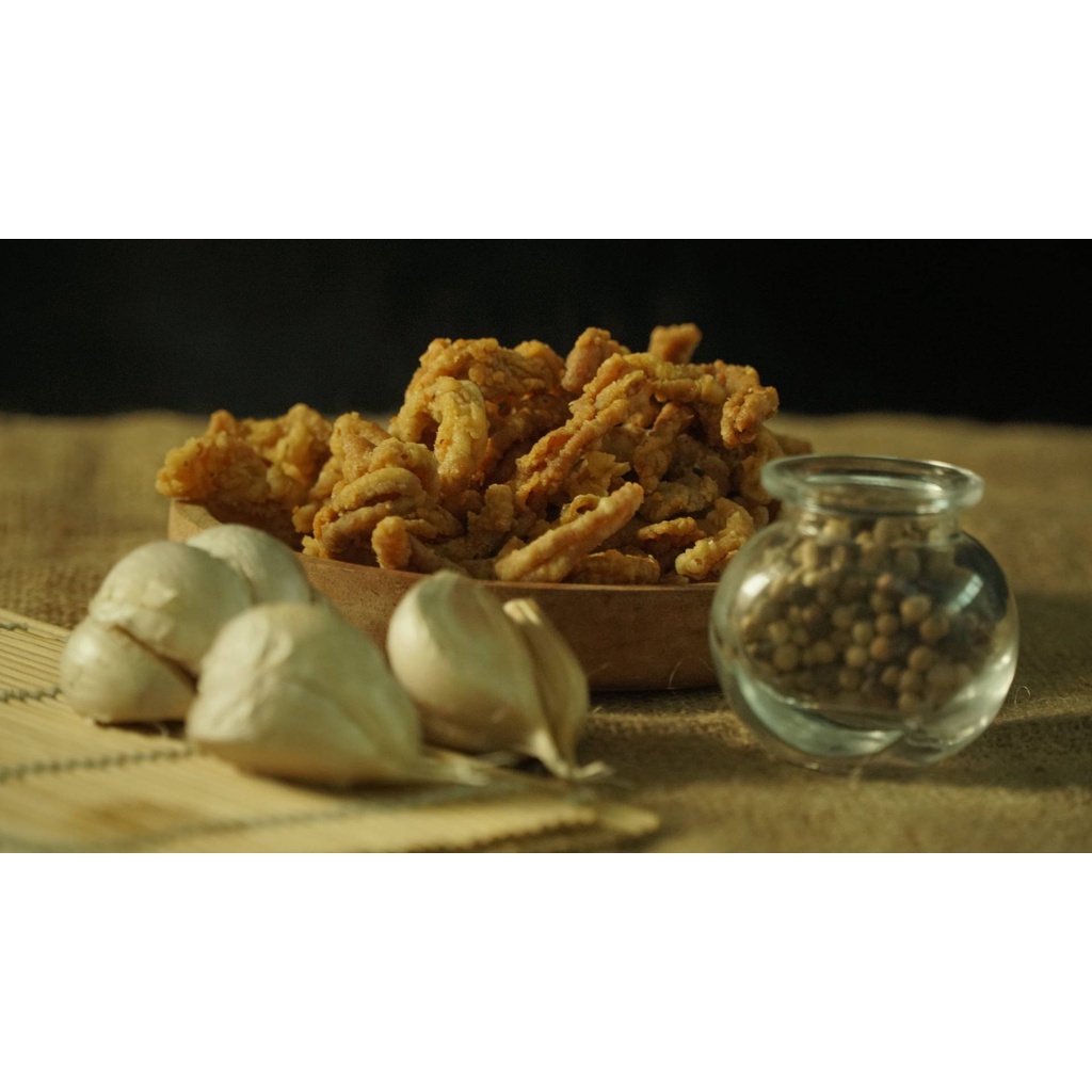 cemilan camilan kripik usus snack  kripik usus ayam original gurih asin bawang snack keripik usus krispi kriuk crispy renyah 75gr makanan ringan kualitas rasa premium jajanan murah jadul