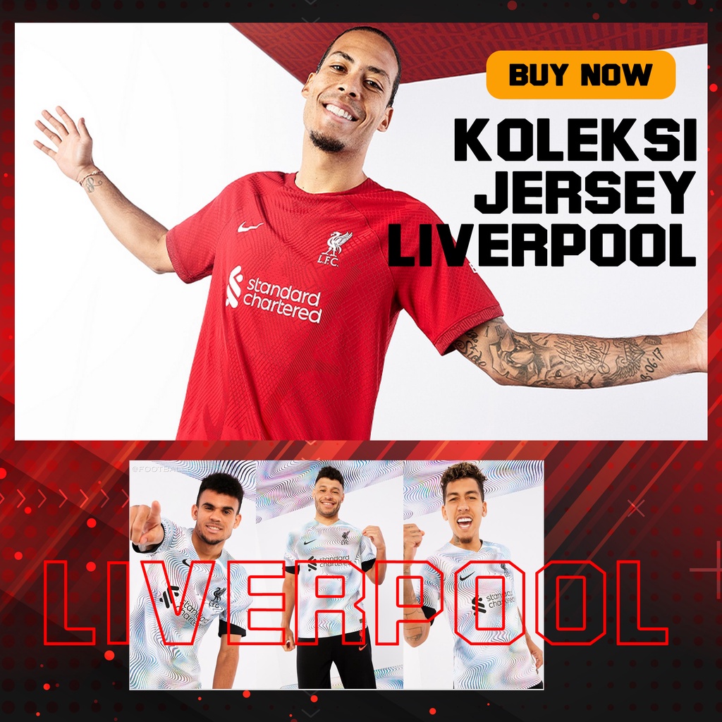 Koleksi Jersey Bola Premium Import THE REDS MERSEYSIDE