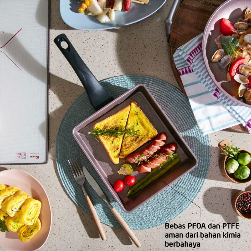 Neocook Square Pan Pink