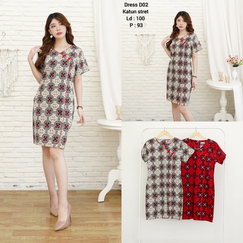 Dress batik wanita model kimono/dress batik modern BUNKA/dress batik motif batik