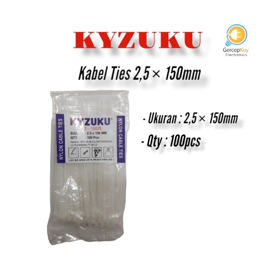 Kabel Ties 2,5 * 150MM KYZUKU Isi 100pcs