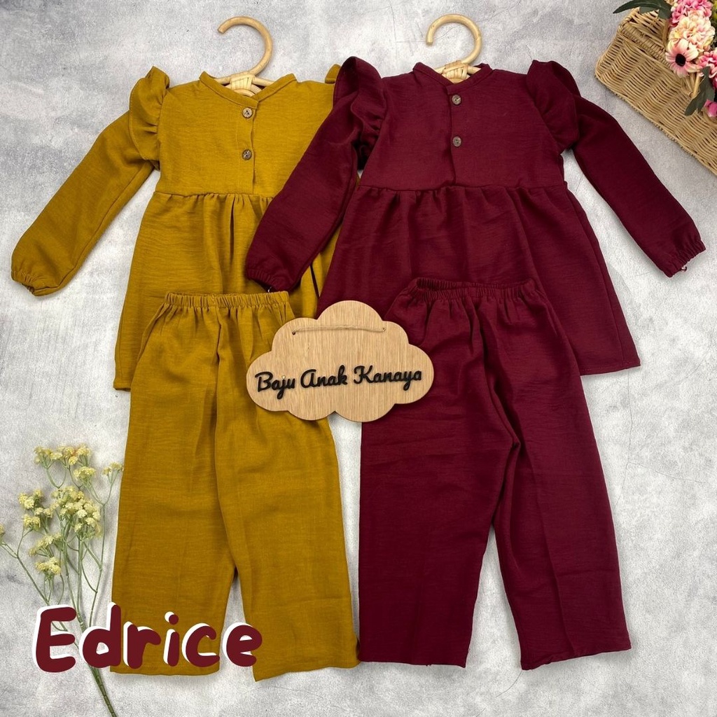 1-4TH SETELAN ANAK EDRICE ONE SET ANAK PEREMPUAN CRINKLE