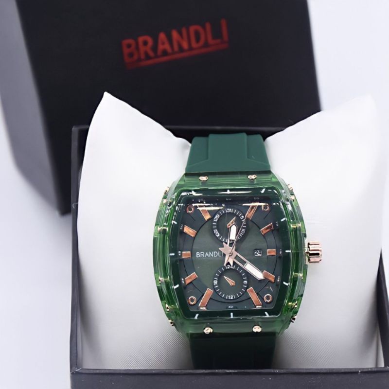 TERBARU BRANDLI MODEL RM TANGGAL AKTIF CRONO VARIASI - ORI LOKAL GARANSI 6 BULAN - JAM TANGAN WANITA