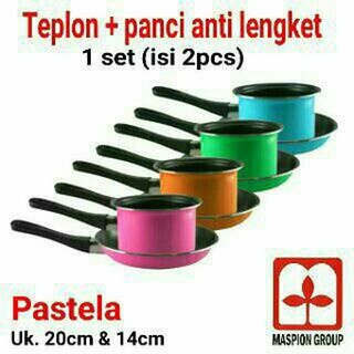 MASPION Milk pan+ Fry pan 2pcs  teflon maspion