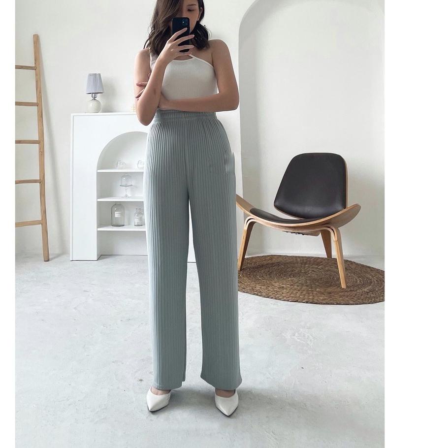 CELANA KULOT KNIT KIYORA PREMIUM LONG PANTS