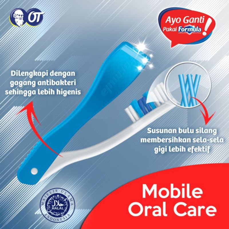 Sikat Gigi FORMULA Lipat / Toothbrush Flip Mobile Orall Are