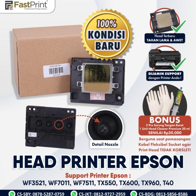 Head Printer Epson WF7511 WF3521 WF7011 TX550 TX600 TX960 T40