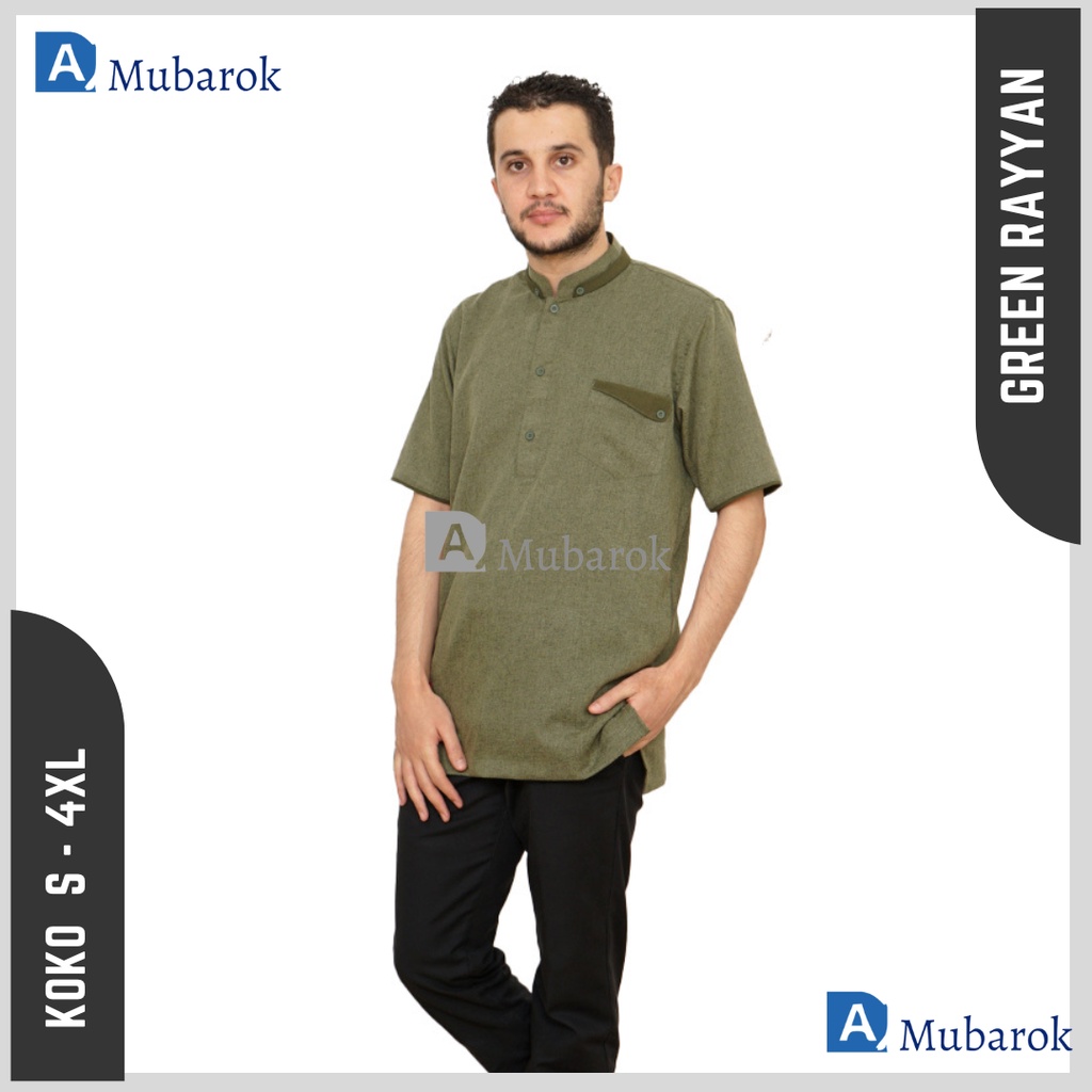 Rayyan Ayah Green Baju Muslim Couple Suami Istri Kapelan Keluarga Gamis Kondangan Pasangan Koko Dewa