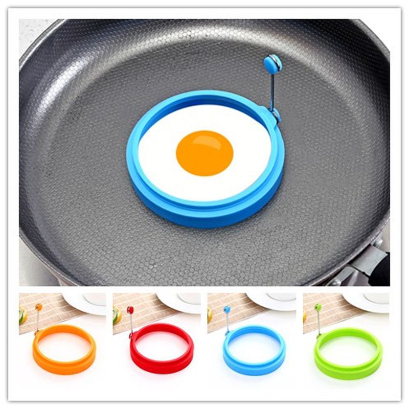Cetakan telur silicone / cetakan goreng telur bulat silikon