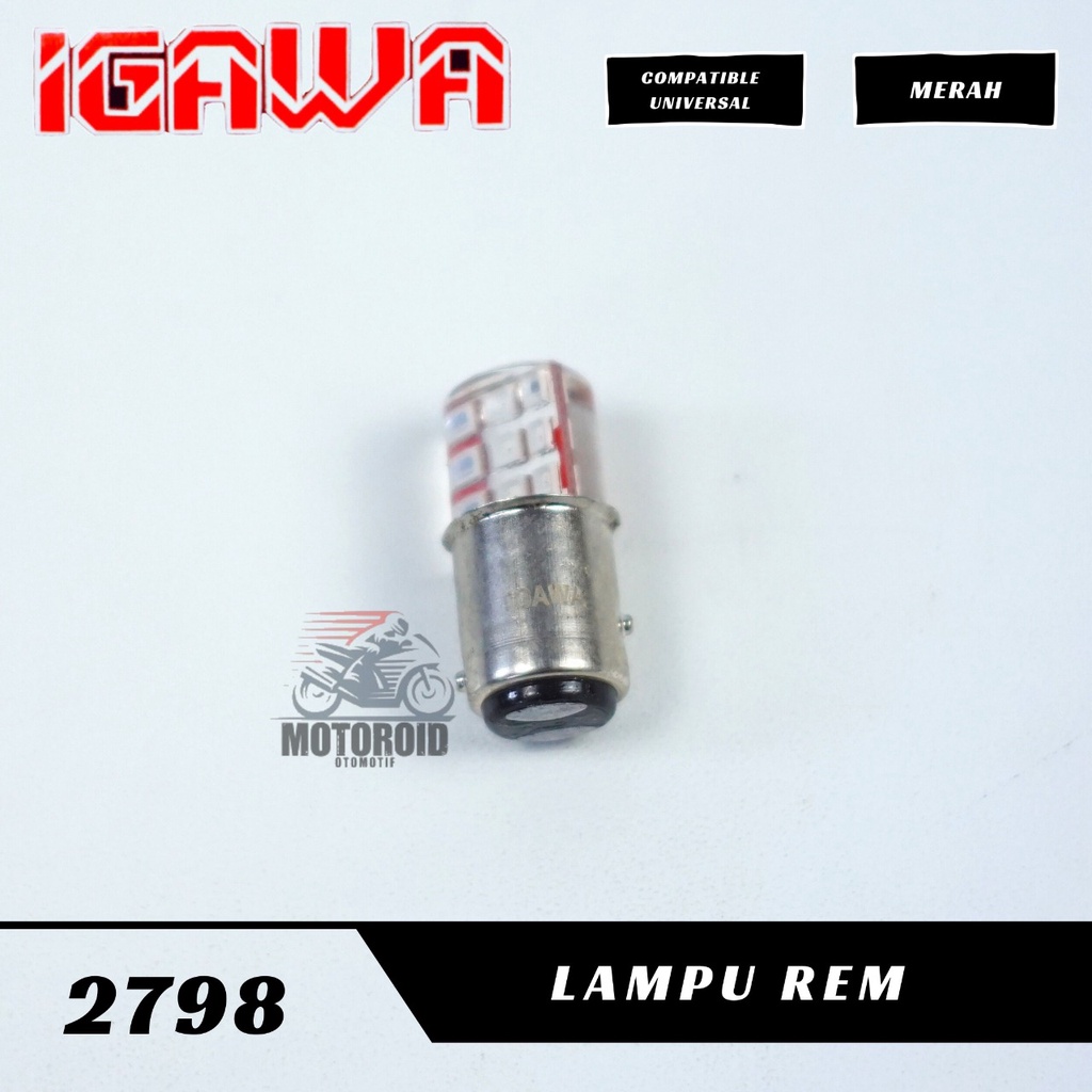 lampu belakang igawa stop lamp motor pnp langsung pasang universal stop lamp flash kedip