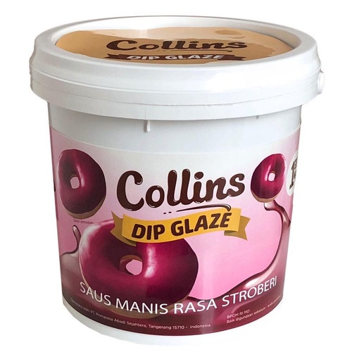 Collins Dip Glaze Strawberry 1kg