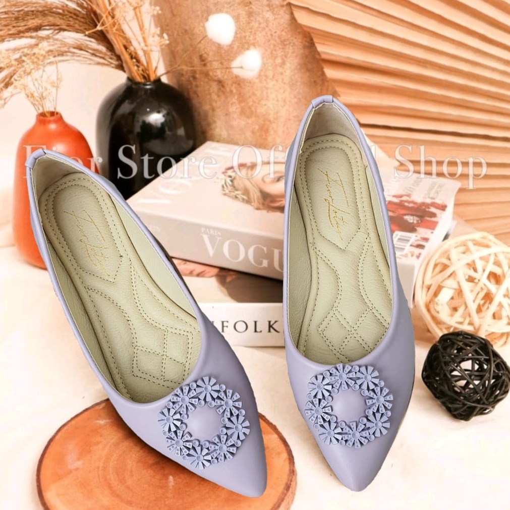 FIOR LOTUS Ballevina Pointed Toe Ballet Flat AR 15 - Fior Store