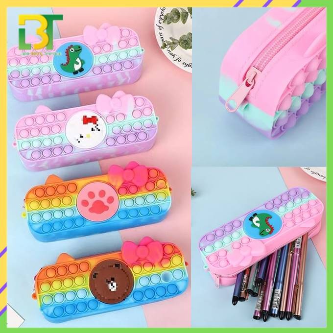 

Tempat Pensil Lbt Tempat Pensil Pop It Rainbow Kotak Pensil Anak Popit Karakter