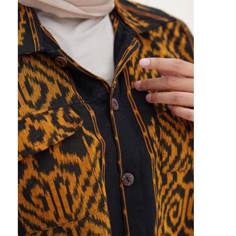 ATASAN ALIFIA TOP TENUN BATIK KAMPUS BLUS KANTOR ATASAN ETNIK KEKINIAN || OUTER TENUN WANITA || OUTE