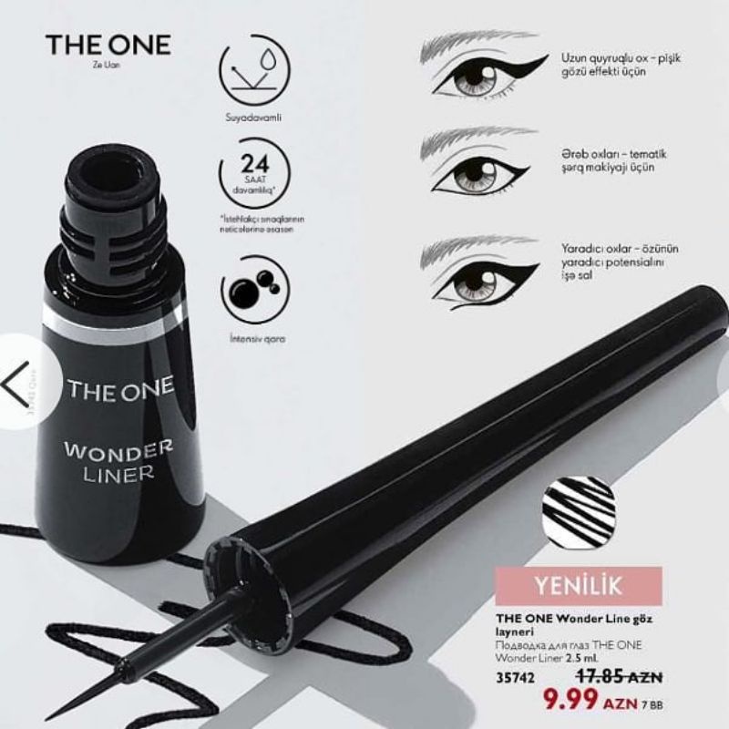 The One Wonder Liner Black// The One Kohl Eye Pencil// The One Eye Liner Waterproof// OnColour Mono Eye Pencil