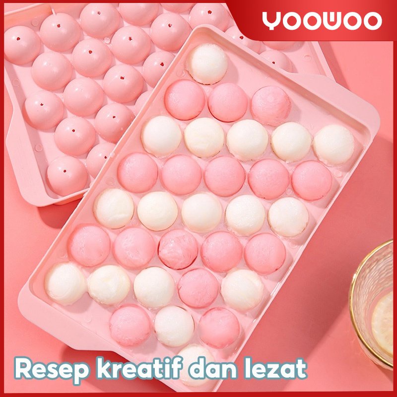 Cetakan es batu bulat / cetakan es 33grid dan 18grid / alat cetak puding / alat cetak jelly / ice cube / cetakan bentuk bola dan diamond