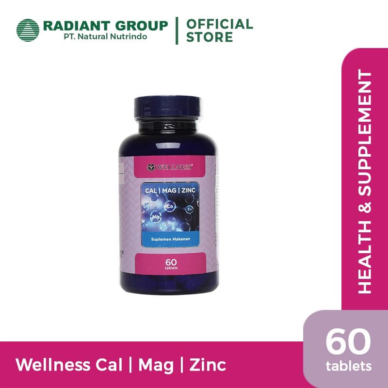 WELLNESS CAL|MAG|ZINC 60 Tab - CALCIUM MAGNESIUM ZINC