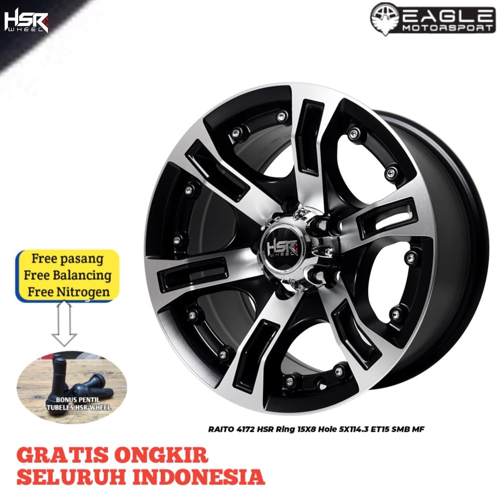 EAGLE | VELG MOBIL R15 RING 15 HSR REITO VELG MOBIL TERIOS RUSH PELEK OFFROAD SEMI OFFROAD