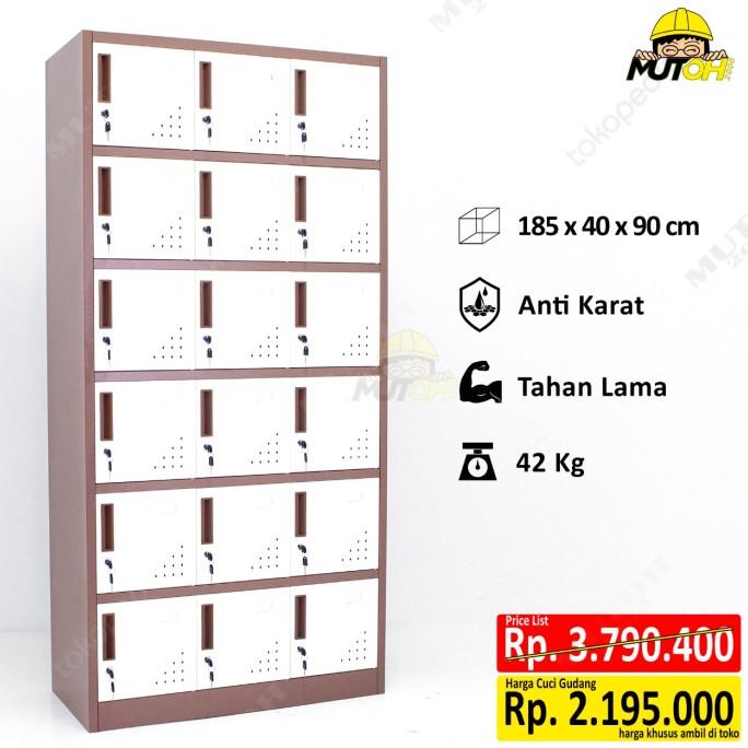 

TERBAIK LOKER BESI LOCKER BESI 18 PINTU - LC318 DISCOUNT