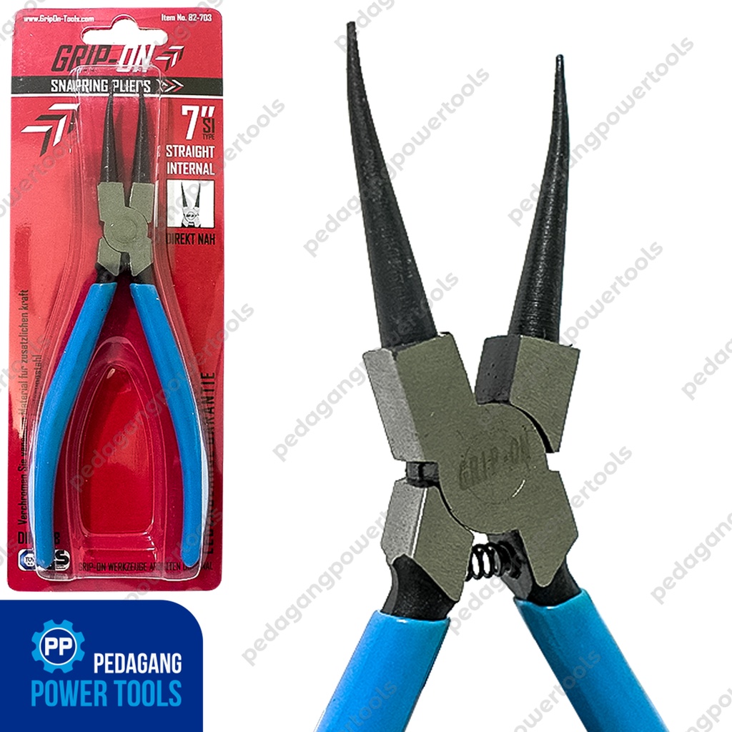 TANG SPI 7 INCH LURUS TUTUP SNAPRING PLIERS GRIP ON 82-703