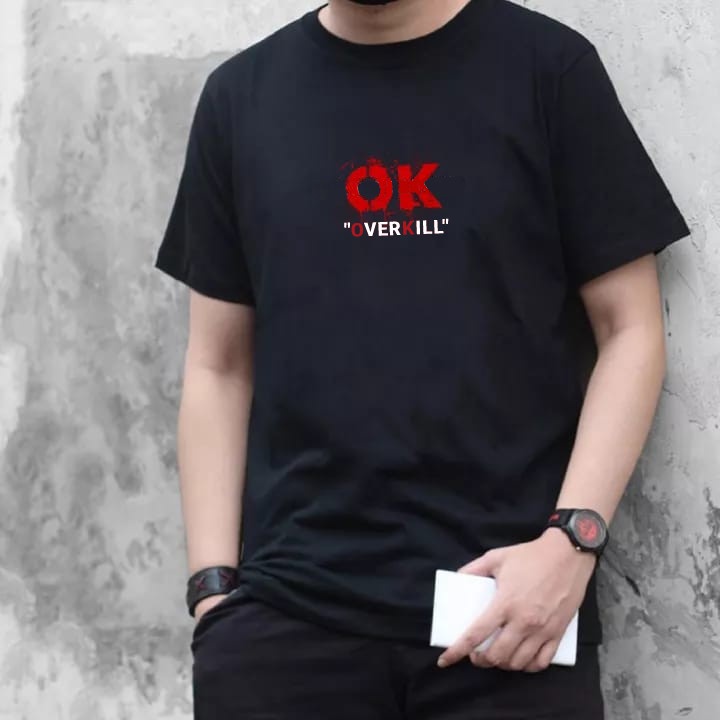 Baju kaos pria motif distro terbaru / kaos cowok Original Size M - L - XL