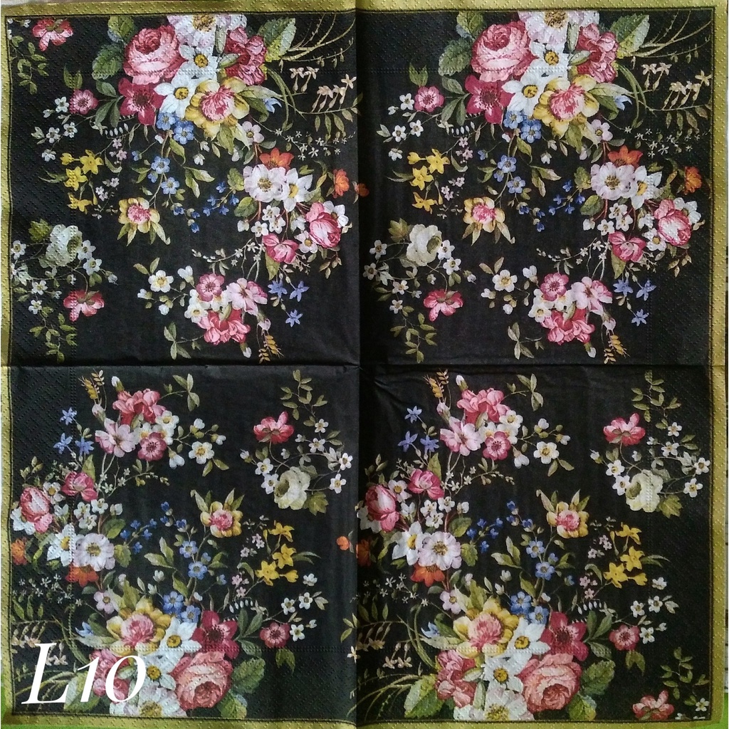 

Napkin Euro Little Flower L10 / Tissue Decoupage