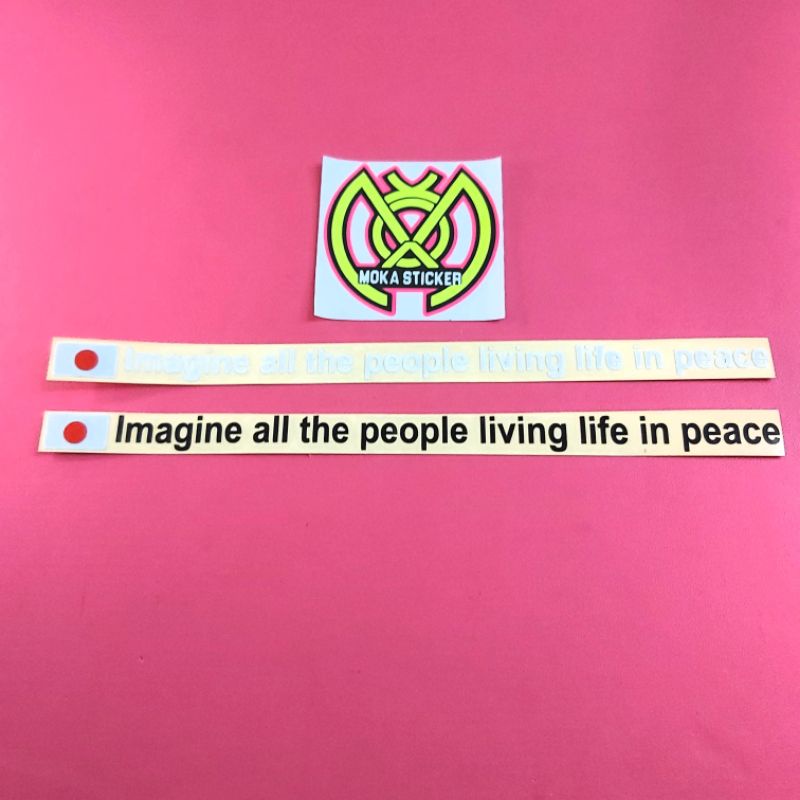 STICKER IMAGINE ALL THE PEOPLE CUTTING