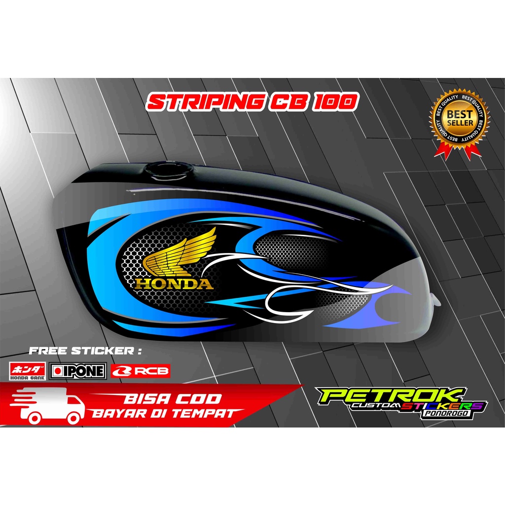STRIPING STIKER LIST HONDA CB100 STRIPING CB100 HOLOGRAM