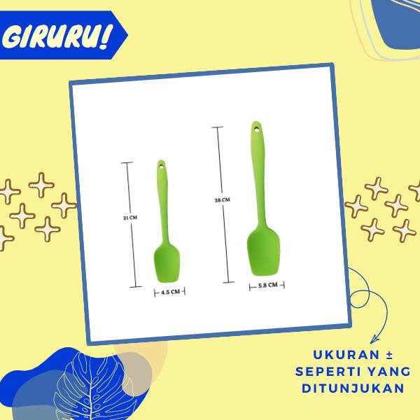 SPATULA SEKOP SILICONE / SPATULA SENDOK SILIKON PENGADUK ADONAN / SPATULA ADUK ADONAN &amp; MASAKAN / Spatula / Sendok Goreng Silikon Warna Tahan Panas / Sutil Spatula Sodet Masak Silikon Anti Lengket / Spatula Silikon Tahan Panas / Sutil Spatula Silikon Best