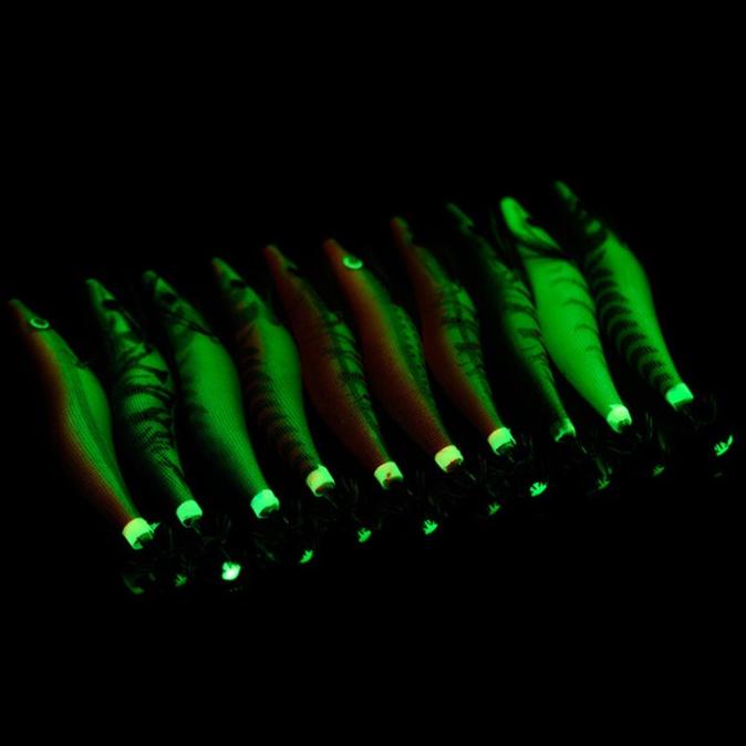 Set Umpan Pancing Simulasi, Set Umpan Pancing Laut Udang Kayu Neon