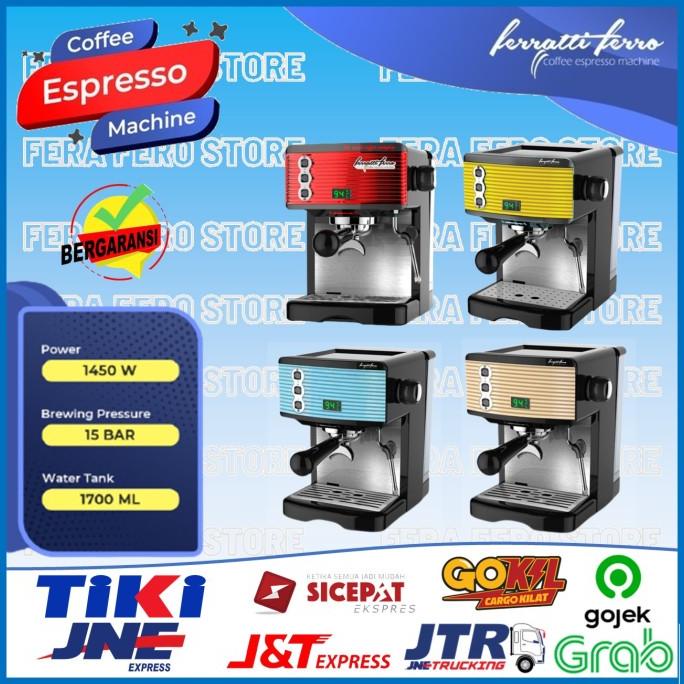 Mesin Pembuat Kopi Espresso Maker Ferrati Ferro FCM 3601 FCM3601 stok ada terus