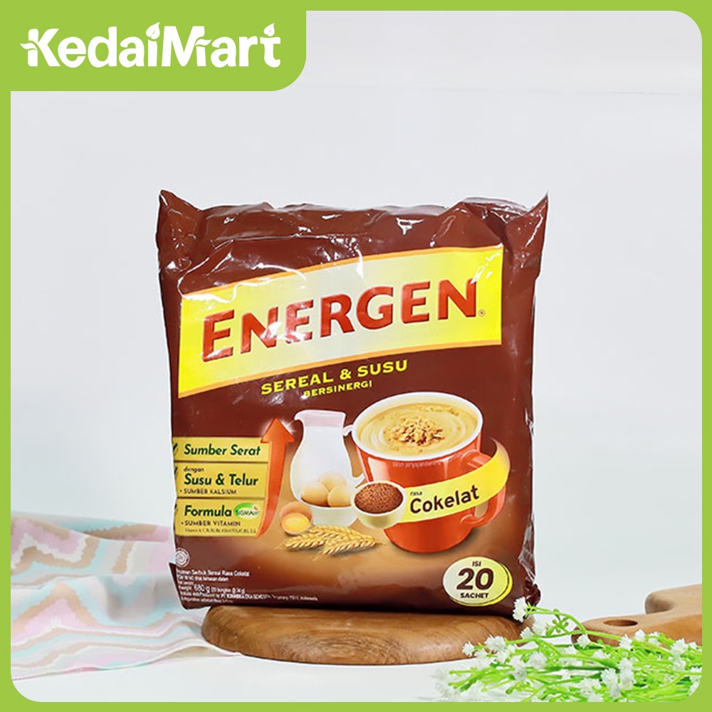 

Energen Sereal Rasa Coklat Bag Isi 20 x 34 Gram