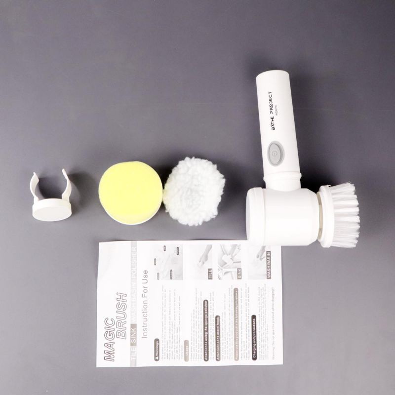 Sikat Pembersih Multifungsi Sikat Elektrik Magic Brush 5 in 1 Electric Cleaning Brush