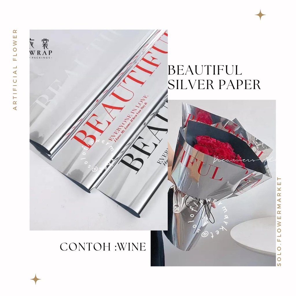 

FLOWER WRAPPING BEAUTIFUL TRANSAPRENT CELLOPHANE OPP valentine WRAPPING PAPER PLASTIK BENING BINGKISAN ULANG TAHUN Flower News Wrapping Cellophane Paper Berita Koran Kertas Buket Bouquet Kado Bunga Color Hias Party Birthday Wedding