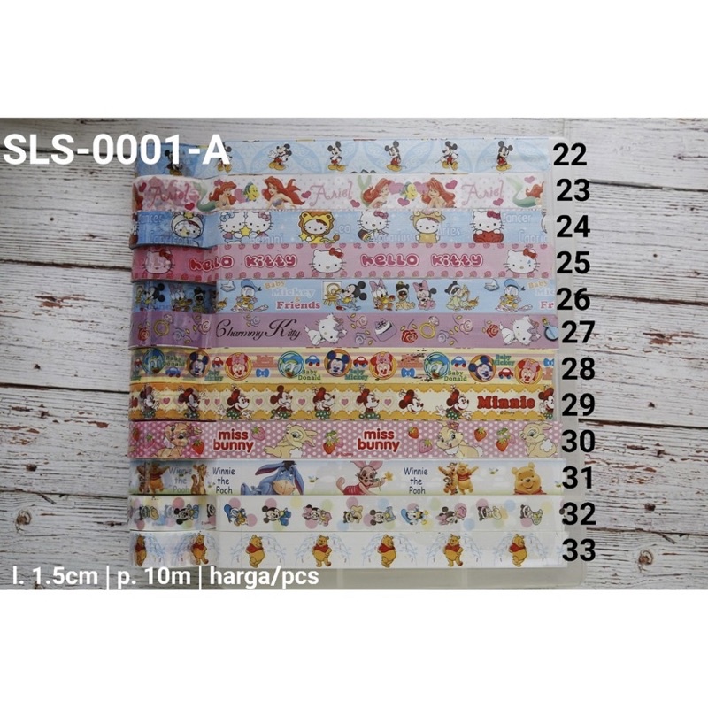 

SLS1A - (1 pcs) Selotip Isolasi Gambar Lucu Karakter 10 meter 1.5cm (MOTIF RANDOM)