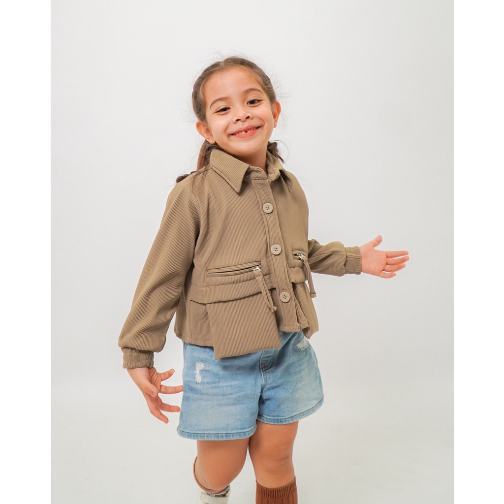 HORY JACKET | Jacket Anak Unisex | Jaket Baby Plisket | Outer Anak | Atasan Anak | Cardigan Anak