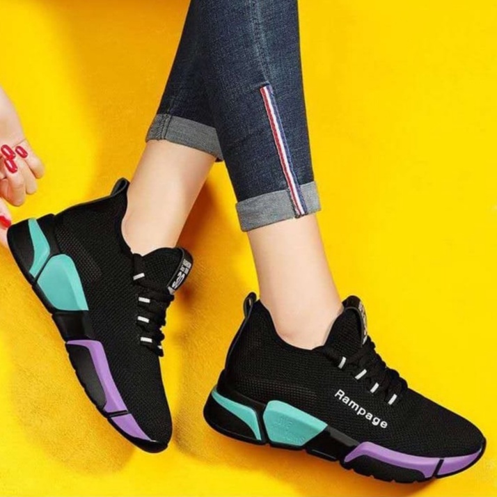 GROSIRTAS LV0182 Sepatu Sneakers Sport Wanita Import Fashion Rampage