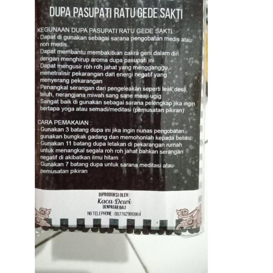 Dupa Pasupati Ratu Gede Sakti