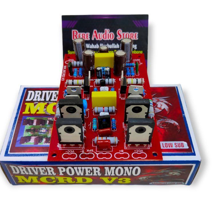 Serba Grosir Kit Driver MCRD V3 FR4 Fiber / Power Amplifier Mono Low Sub Original