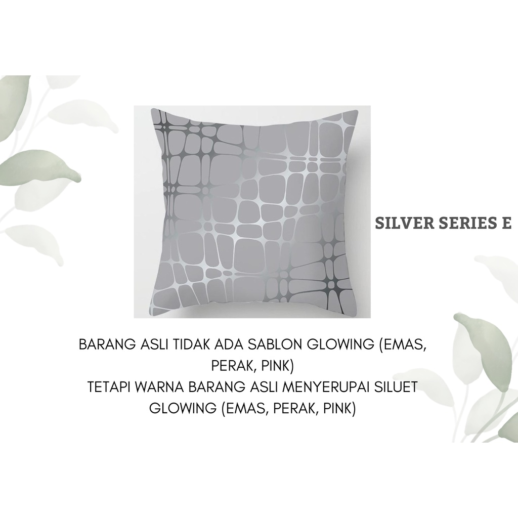 Silver Series Pillow Cover / Sarung Bantal Sofa Kursi Vintage