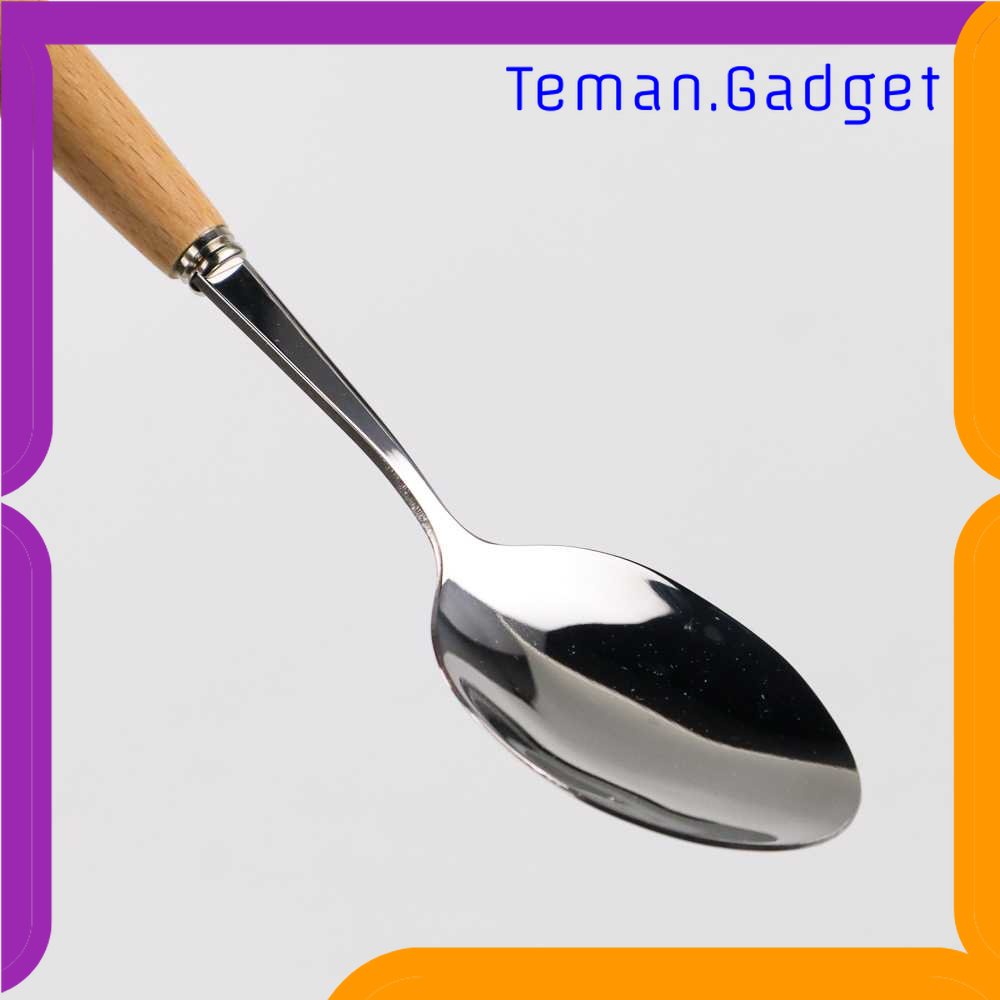 TG - DPR BearPaw Set Perlengkapan Makan Sendok Garpu Pisau Wooden Handle 3 PCS - KA2020