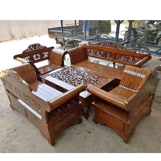 Kursi Tamu Jati Murah Madura/Kursi Ruang Tamu Kayu Ukir